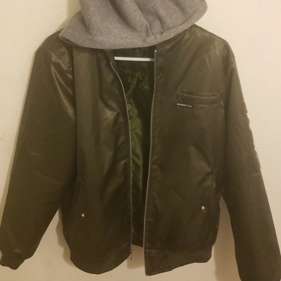 Members Only Flight Satin Twill Hooded Jacket - Picture 3 of 5